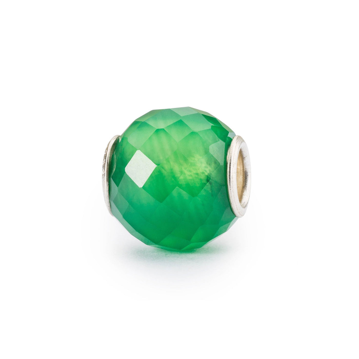 Round Green Onyx Facet